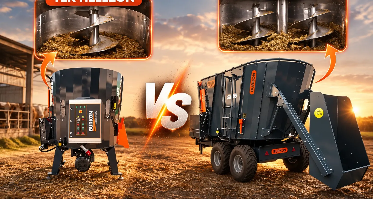 Tekli ve Çift Helezonlu Yem Karma Makinesi Arasındaki Fark